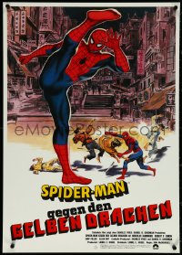 5s0371 SPIDER-MAN: THE DRAGON'S CHALLENGE German 1981 art of Nick Hammond as Spidey by Graves!