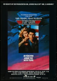 5s0382 TOP GUN German 1986 great image of Tom Cruise & Kelly McGillis, Navy fighter jets!