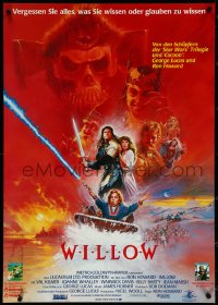 5s0386 WILLOW German 1988 George Lucas & Ron Howard directed, different Brian Bysouth art!