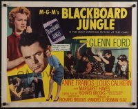 5s0430 BLACKBOARD JUNGLE style A 1/2sh 1955 Richard Brooks classic, out-of-control teens!