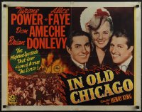 5s0443 IN OLD CHICAGO 1/2sh R1943 great portrait of Tyrone Power, Alice Faye & Don Ameche, rare!