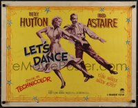 5s0447 LET'S DANCE style B 1/2sh 1950 great image of dancing Fred Astaire & Betty Hutton!