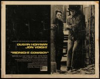 5s0450 MIDNIGHT COWBOY int'l 1/2sh 1969 Dustin Hoffman, Jon Voight, John Schlesinger classic!
