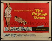 5s0457 PAJAMA GAME 1/2sh 1957 sexy full-length image of Doris Day, who chases boys!