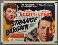 5s0462 STRANGE BARGAIN style A 1/2sh 1949 film noir, Martha Scott, Jeffrey Lynn, ultra rare!