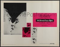 5s0466 THOMAS CROWN AFFAIR 1/2sh 1968 best kiss close up of Steve McQueen & sexy Faye Dunaway!