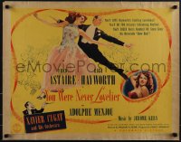 5s0475 YOU WERE NEVER LOVELIER 1/2sh 1942 image of Rita Hayworth & Fred Astaire dancing, ultra rare!