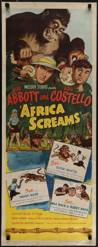 5s0485 AFRICA SCREAMS insert R1953 Bud Abbott & Lou Costello cooking in cauldron!