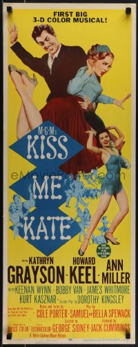 5s0551 KISS ME KATE 3D insert 1953 Howard Keel spanking Kathryn Grayson, sexy Ann Miller!