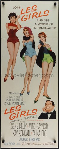 5s0554 LES GIRLS insert 1957 Gene Kelly with sexy Mitzi Gaynor, Kay Kendall & Taina Elg!