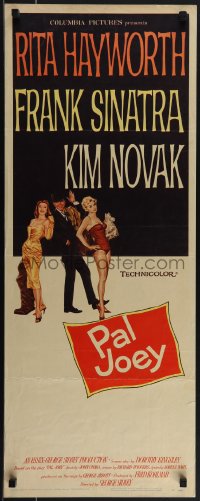 5s0575 PAL JOEY insert 1957 Thomas art of Frank Sinatra with sexy Rita Hayworth & Kim Novak!