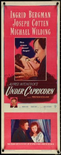 5s0612 UNDER CAPRICORN insert 1949 romantic Ingrid Bergman & Joseph Cotten, Alfred Hitchcock!