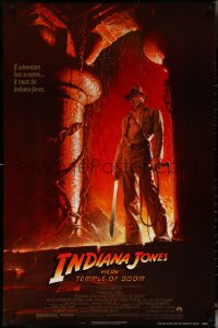 5s0936 INDIANA JONES & THE TEMPLE OF DOOM 1sh 1984 Harrison Ford, Kate Capshaw, Wolfe NSS style!