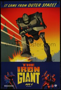 5s0941 IRON GIANT advance DS 1sh 1999 animated modern classic, cool cartoon robot artwork!