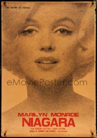 5s0100 NIAGARA Italian 1sh R1960s wonderful gigantic close-up of sexy Marilyn Monroe!