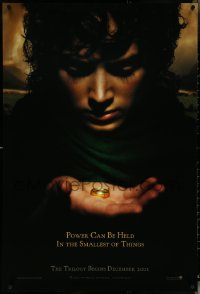 5s0962 LORD OF THE RINGS: THE FELLOWSHIP OF THE RING teaser DS 1sh 2001 J.R.R. Tolkien, power!