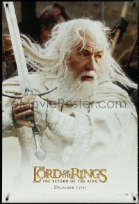 5s0965 LORD OF THE RINGS: THE RETURN OF THE KING teaser DS 1sh 2003 Ian McKellan as Gandalf!