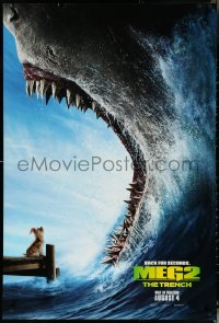 5s0980 MEG 2: THE TRENCH teaser DS 1sh 2023 Jason Statham, Sienna Guillory, new megalodon, old chum!