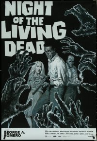 5s0993 NIGHT OF THE LIVING DEAD 1sh R2017 Romero horror classic, cool zombie art by Sean Phillips!