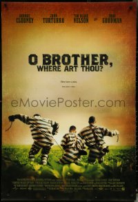 5s0995 O BROTHER, WHERE ART THOU? DS 1sh 2000 Coen Brothers, George Clooney, John Turturro!