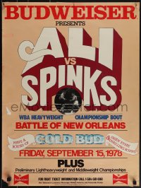 5s0397 ALI - SPINKS WORLD HEAVYWEIGHT CHAMPIONSHIP 21x28 special poster 1978 Muhammad Ali & Leon Spinks!