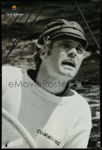 5s0164 APPLE 24x36 advertising poster 1998 close-up of Ted Turner on sailboat!