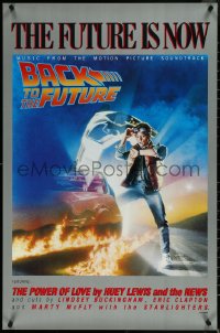 5s0094 BACK TO THE FUTURE 23x35 music poster 1985 art of Michael J. Fox & Delorean by Drew Struzan!