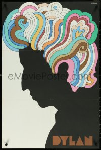 5s0096 DYLAN 22x33 music poster 1967 colorful silhouette art of Bob by Milton Glaser!