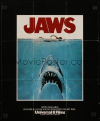 5s0405 JAWS 14x17 special poster 1970s on Super 8 color sound from Universal 8 Films, ultra rare!