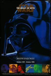 5s0119 STAR WARS: THE MAGIC OF MYTH 23x35 museum/art exhibition 1997 close-up of Darth Vader!
