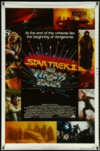 5s1067 STAR TREK II 1sh 1982 The Wrath of Khan, Leonard Nimoy, William Shatner, sci-fi sequel!