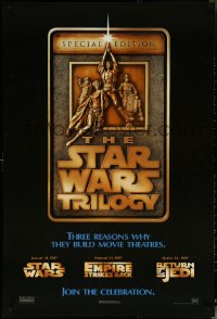 5s1076 STAR WARS TRILOGY style F 1sh 1997 George Lucas, Empire Strikes Back, Return of the Jedi!