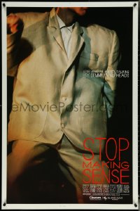 5s1079 STOP MAKING SENSE 1sh 1984 Jonathan Demme, Talking Heads, close-up of David Byrne's suit!