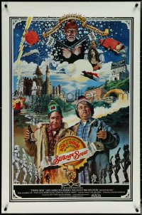 5s1080 STRANGE BREW int'l 1sh 1983 art of hosers Rick Moranis & Dave Thomas with beer by John Solie!