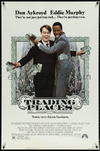 5s1102 TRADING PLACES 1sh 1983 Dan Aykroyd & Eddie Murphy are getting rich & getting even!