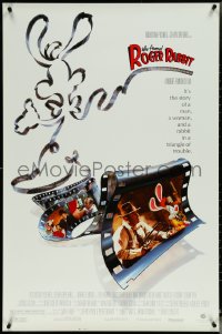 5s1117 WHO FRAMED ROGER RABBIT 1sh 1988 Robert Zemeckis, Bob Hoskins, sexy Jessica Rabbit, Lloyd!