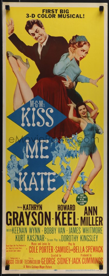 5s0551 Kiss Me Kate 3d Insert 1953 Howard Keel Spanking Kathryn Grayson Sexy 