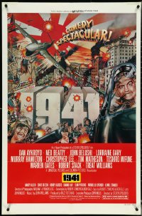 5t0797 1941 style D 1sh 1979 Steven Spielberg, art of John Belushi, Dan Aykroyd & cast by McMacken!