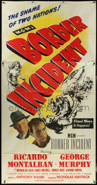 5t0433 BORDER INCIDENT 3sh 1949 Ricardo Montalban & George Murphy in the shame of two nations!