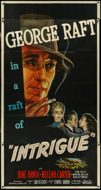 5t0446 INTRIGUE 3sh 1947 George Raft in the Shanghai underworld with 2 dangerous women, very rare!