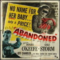 5t0408 ABANDONED 6sh 1949 Dennis O'Keefe, no name for Gale Storm's baby, only a PRICE, rare!