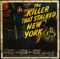 5t0417 KILLER THAT STALKED NEW YORK 6sh 1950 unseen killer stalks Evelyn Keyes, different art, rare!