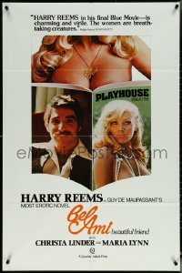 5t0833 BEL AMI 1sh 1976 Harry Reems in European sex movie from Guy de Maupassant's erotic novel!