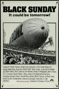 5t0842 BLACK SUNDAY 1sh 1977 Goodyear Blimp zeppelin disaster at the Super Bowl!