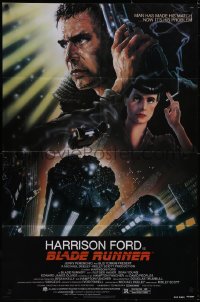 5t0843 BLADE RUNNER NSS style 1sh 1982 Ridley Scott sci-fi classic, art of Harrison Ford by Alvin!