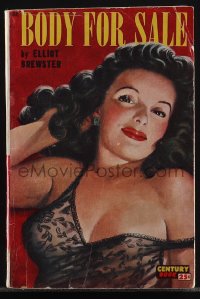 5t1281 BODY FOR SALE paperback book 1948 Malcolm Smith cover art of sexy brunette in skimpy lace!