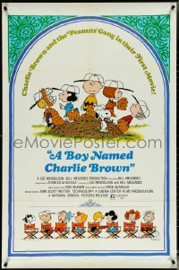 5t0854 BOY NAMED CHARLIE BROWN 1sh 1969 Snoopy sleeping on his dog house, Charles Schulz!