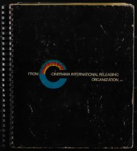 5t0022 CINERAMA RELEASING CORPORATION 1968-69 spiral-bound campaign book 1968 Candy, The Rover & more!