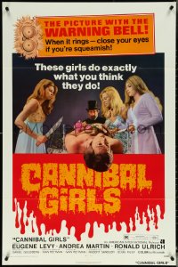5t0864 CANNIBAL GIRLS 1sh 1973 Ivan Reitman Canadian horror comedy, they do exactly what you think!