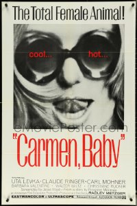 5t0867 CARMEN, BABY 1sh 1968 Radley Metzger, the total female animal, cool hot sunglasses image!
